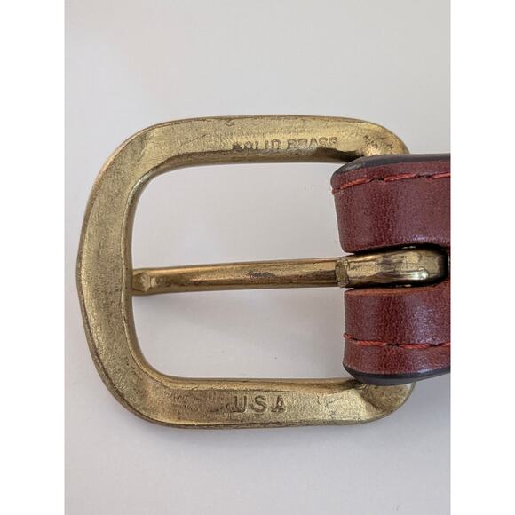 Men's Smathers & Branson Needlepoint Yale Belt Blue Size 32 Pre-Owned - Picture 3 of 7